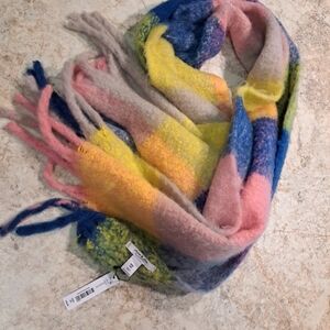 NWT Anna & Ava Scarf One Size Nwy Multicolor 20 x 80